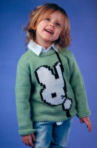 Вязание пуловера для девочки 3, 4 лет